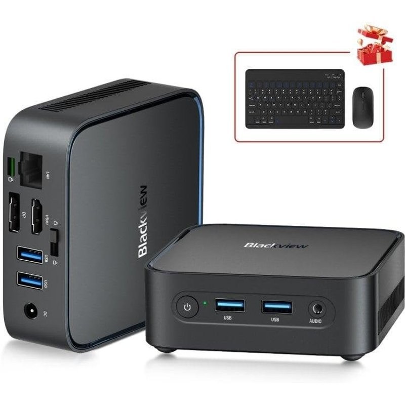 Mini PC Blackview MP50 AMD Ryzen 5 3500U 16 Go 512 Go SSD Vega 8 Windows 11 Pro Noir
