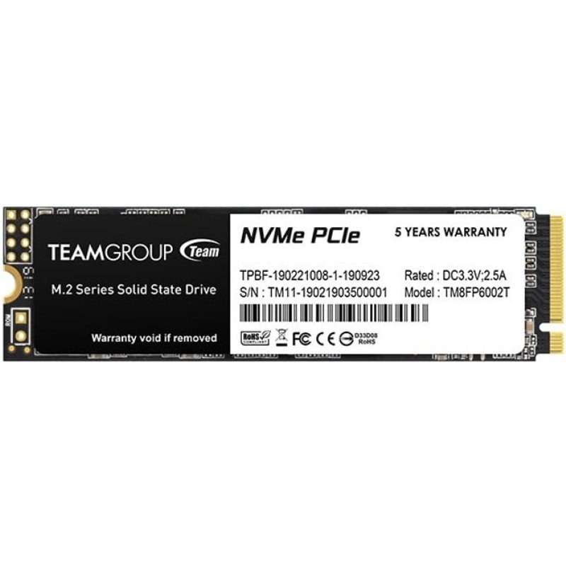 Disque SSD Team Group MP33 256 Go M.2 PCI Express 3.0 NVMe 3D NAND