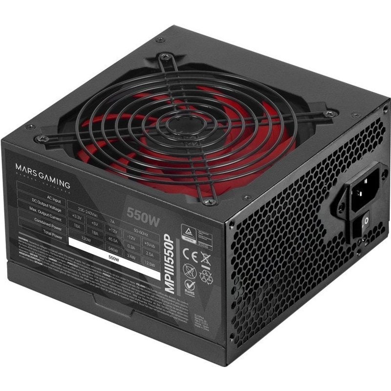 Mars Gaming MPIII550P Alimentation 550W Noir