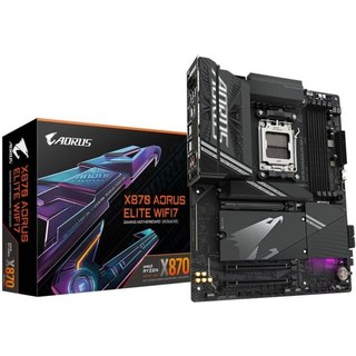 Carte mère GIGABYTE X870 AORUS ELITE WIFI7 X870 AM5 DDR5 ATX Wi-Fi 7 PCIe 5.0 2.5GBE RGB