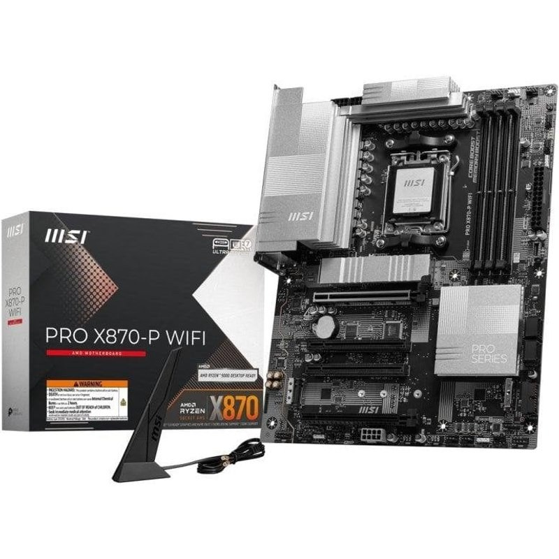 Carte mère MSI PRO X870-P Wi-Fi X870 AM5 DDR5 ATX Wi-Fi 7 5GBE M.2 PCIe 5.0