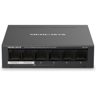 Switch Mercusys MS106LP 6 ports 10/100MBPS et 4 ports Poe