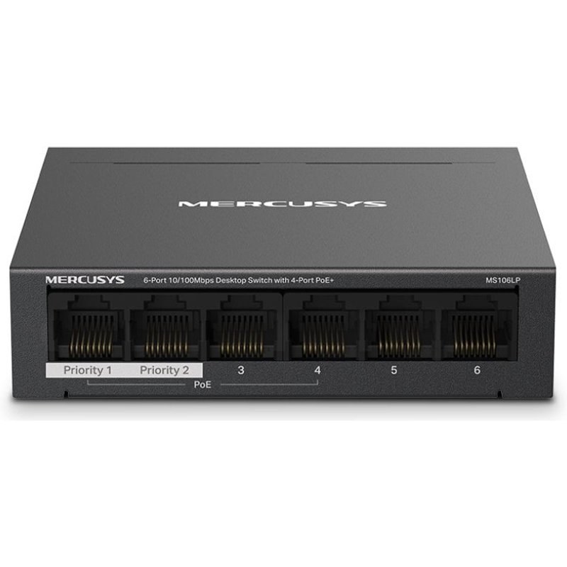 Switch Mercusys MS106LP 6 ports 10/100MBPS et 4 ports Poe