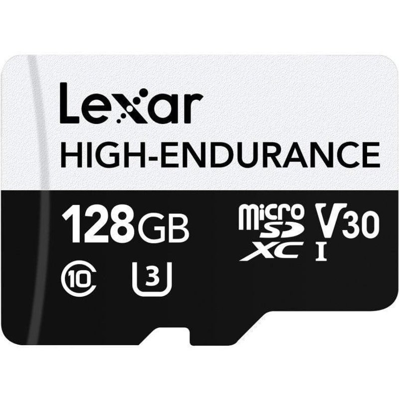 Carte MicroSD Lexar High-Endurance 128 Go UHS-I Classe 10 V30 U3