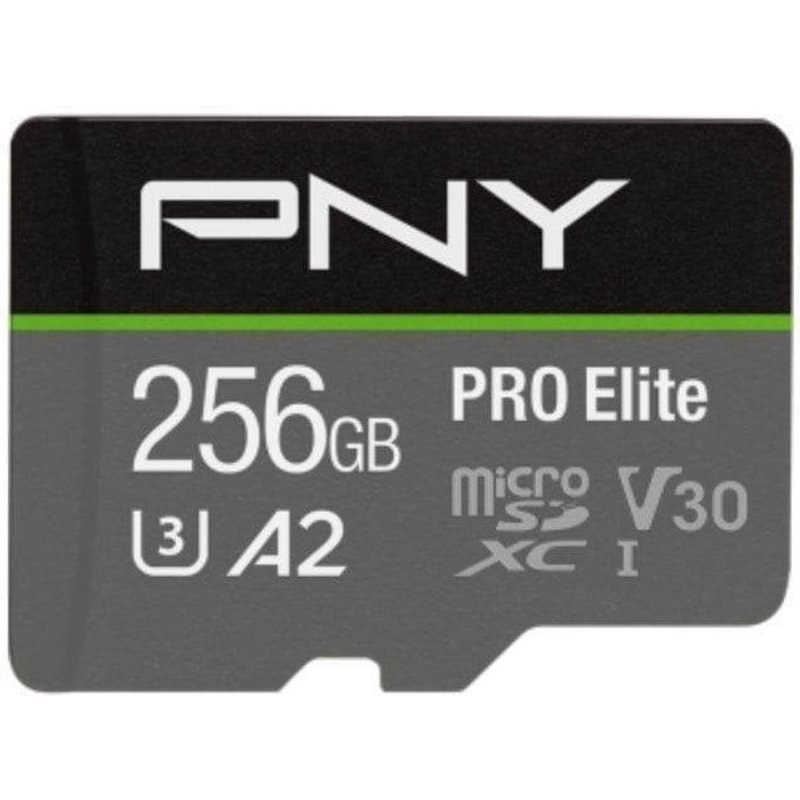 Carte microSD PNY Pro Elite 256 Go UHS-I U3 V30 A2 100MB/s