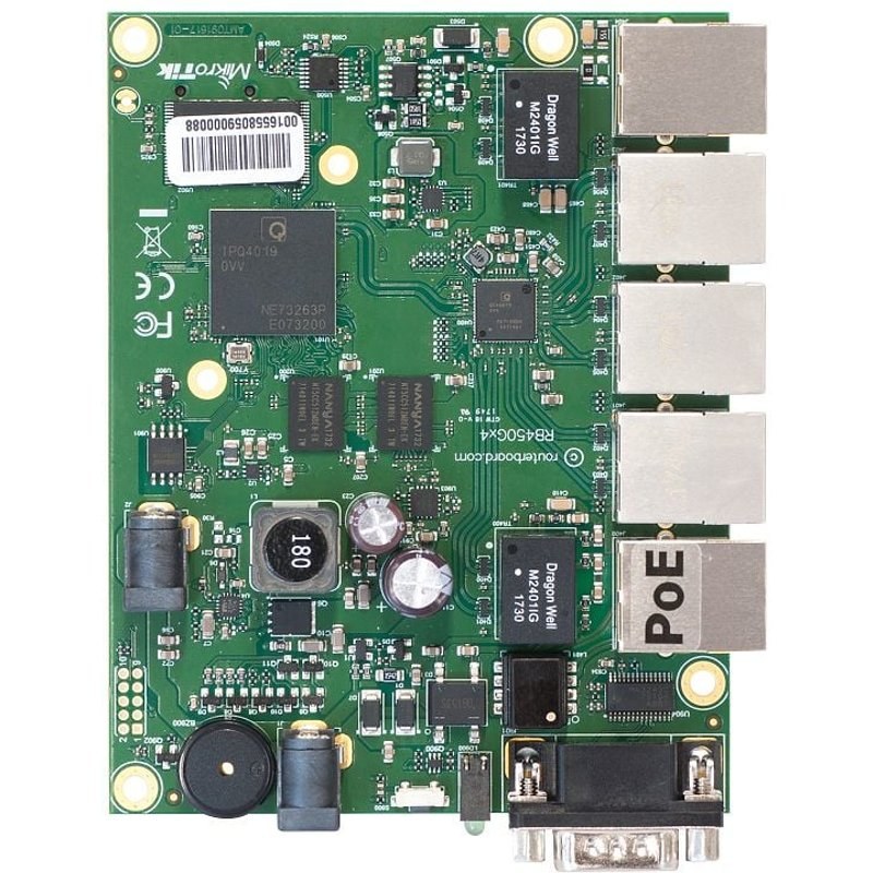 Mikrotik RB450GX4 Routeur connecté Gigabit Ethernet Vert