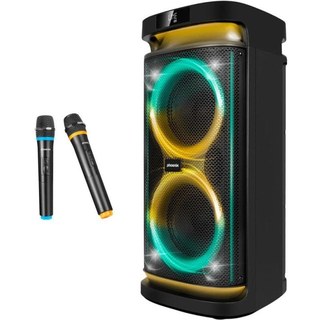 Phoenix Rumbleboss Enceinte Bluetooth Karaoké Portable 80W RMS Noir
