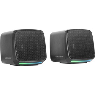 Enceintes Mars Gaming MS-PRO RGB Flow avec boîtier de commande 10 W Noir