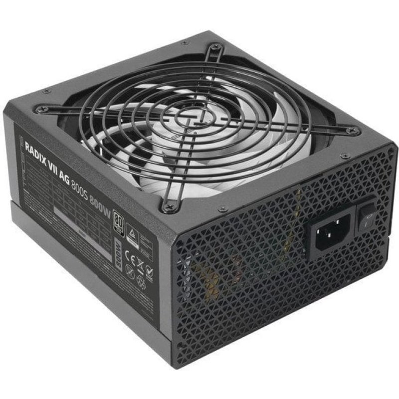 Tacens RADIX VII AG 800S Alimentation ATX 800W 10 ans de garantie 80PLUS Argent 87% Noir