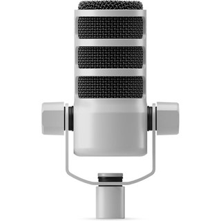RØDE Rode PodMic Microphone dynamique de qualité Broadcast avec support pivotant intégré Blanc