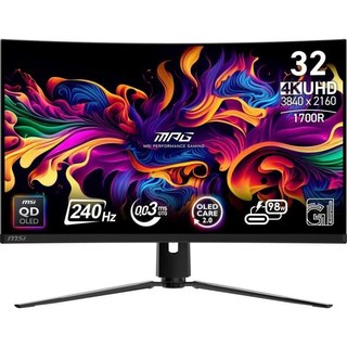 Écran PC MSI MPG 321CURX QD-OLED 31,5" Ultra HD 4K 240 Hz QD-OLED Courbe USB-C 0,03MS