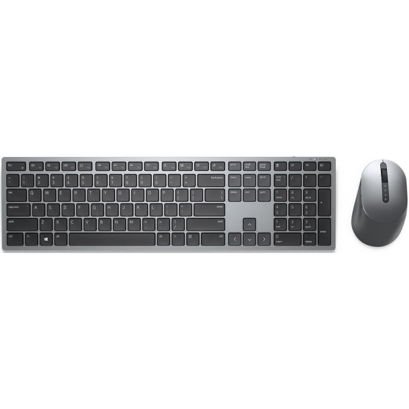 DELL KM7321W clavier Souris incluse Bureau RF sans fil + Bluetooth Gris, Titane