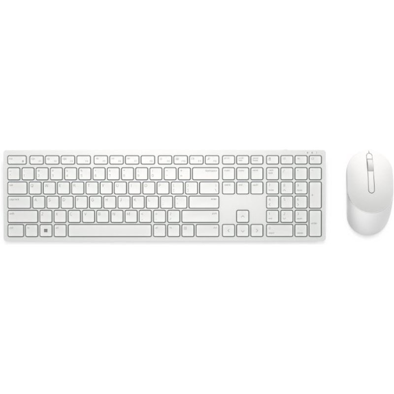 DELL KM5221W-WH clavier Souris incluse Bureau RF sans fil AZERTY Français Blanc