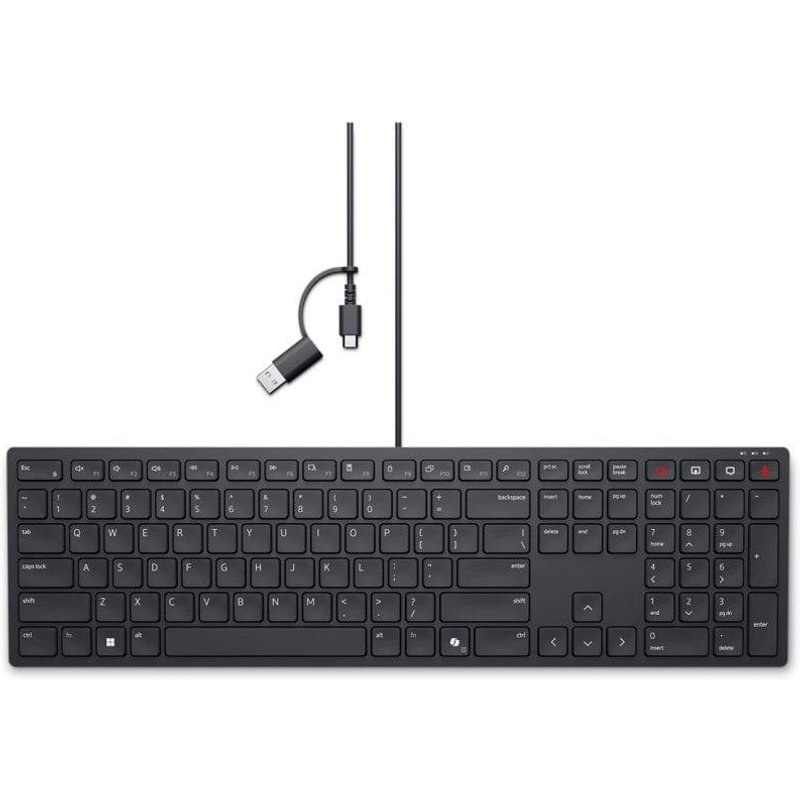 Clavier Dell KB525C AZERTY Français rétroéclairé USB noir complet