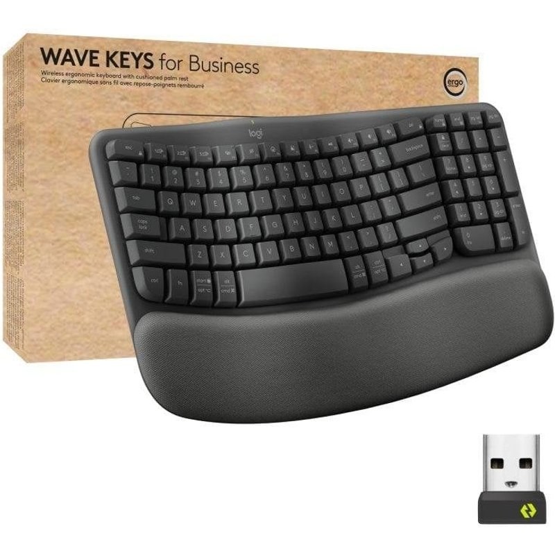 Clavier Logitech Ergo Series Wave Keys AZERTY Belge sans fil ergonomique