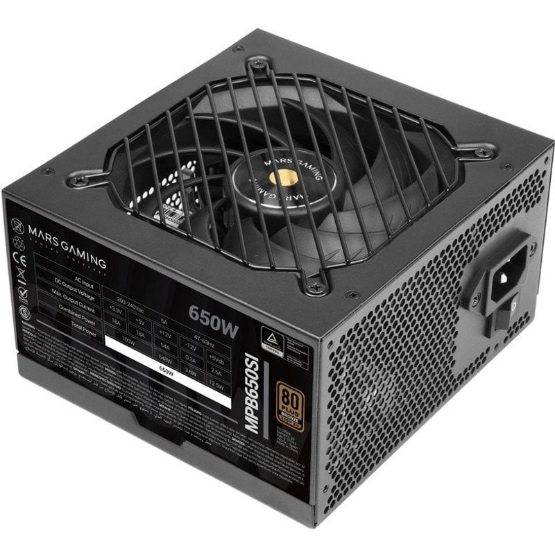 Alimentation Mars Gaming MPB650SI ATX 650 W 80 Plus Bronze