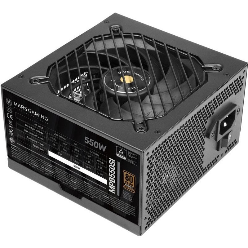 Alimentation Mars Gaming MPB550SI ATX 550 W 80 plus Bronze