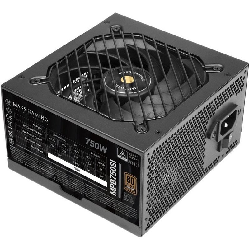 Alimentation Mars Gaming MPB750SI ATX 750 W 80 plus Bronze