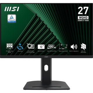 Écran PC MSI Pro MP275QPG 27" Quad HD 100 Hz IPS 4MS Haut-parleurs VESA