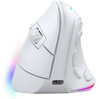 Mars Gaming MM-SK Souris de jeu verticale ergonomique sans fil RVB Chroma 8400DPI Tri-Mode Blanc