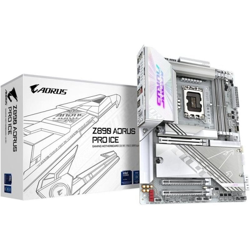 Carte mère Gigabyte Z890 AORUS PRO ICE Intel Z890 LGA1851 DDR5 ATX Wi-Fi 7 Thunderbolt 4 5GBE
