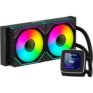 Abysm Gaming Oceanic 240 Noir ARGB Refroidissement liquide avec écran LCD 2,8"