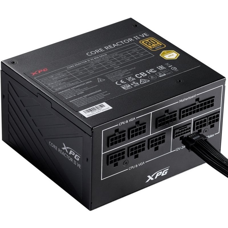 XPG COREREACTOR II VE 750W unité d'alimentation d'énergie 24-pin ATX ATX Noir