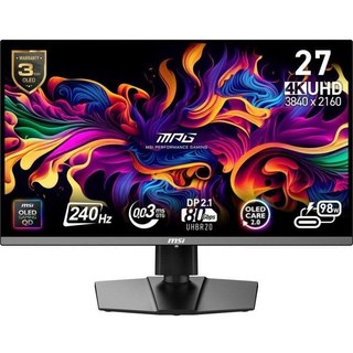 Écran PC MSI MPG 272URX 27" Ultra HD 4K 240 Hz QD-OLED 0,03MS HDR400 True Black USB-C