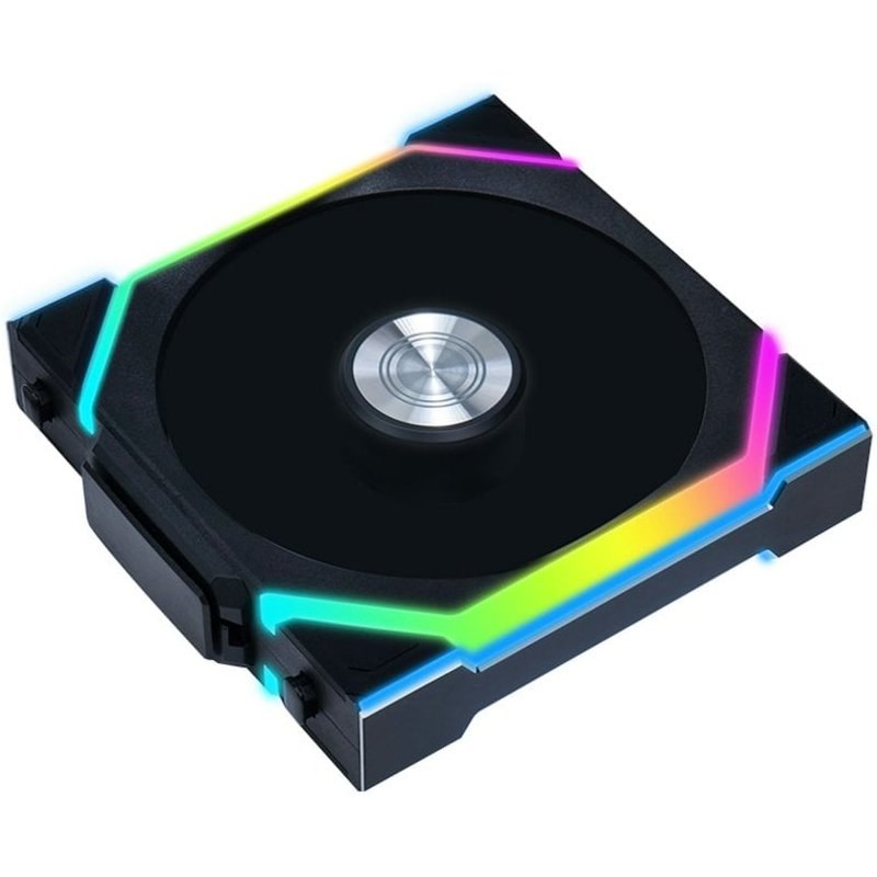 Lian Li Ventilateur supplémentaire Lian-Li UNI FAN SL WIRELESS 120 ARGB à pales inversées 120 mm Noir