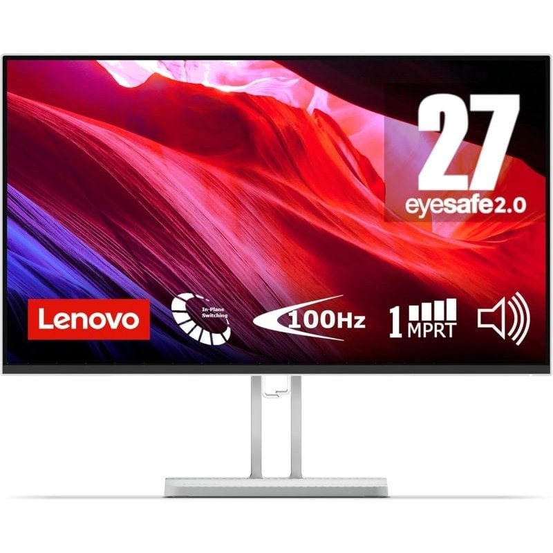 Écran PC Lenovo L27I-4A 27" LED IPS FullHD 100 Hz Haut-parleurs