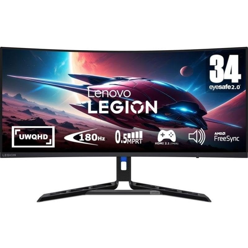 Écran PC Lenovo Legion R34W-30 34'' UltraWide QHD 180 Hz VA Incurvé HDR10 FreeSync