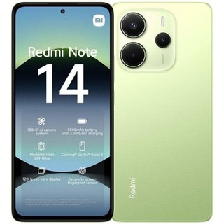 Xiaomi REDMI Note 14 4G 6 Go 128 Go 6.67" Vert Lime