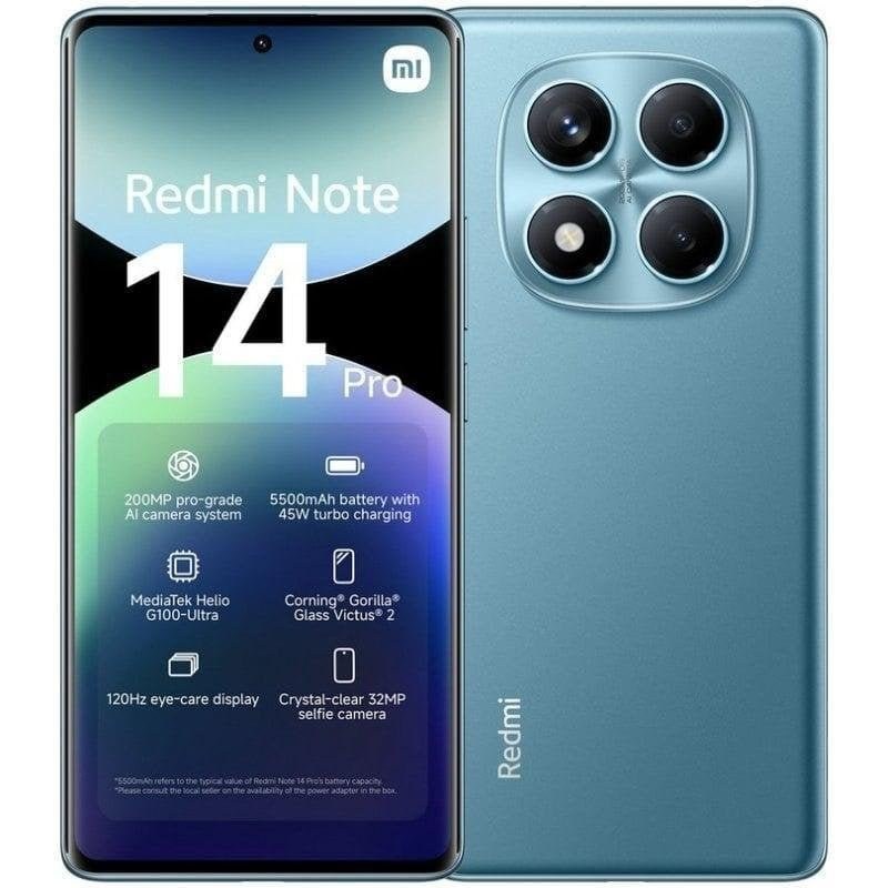 Xiaomi REDMI Note 14 Pro 4G 8 Go 256 Go 6.67" Bleu Océan