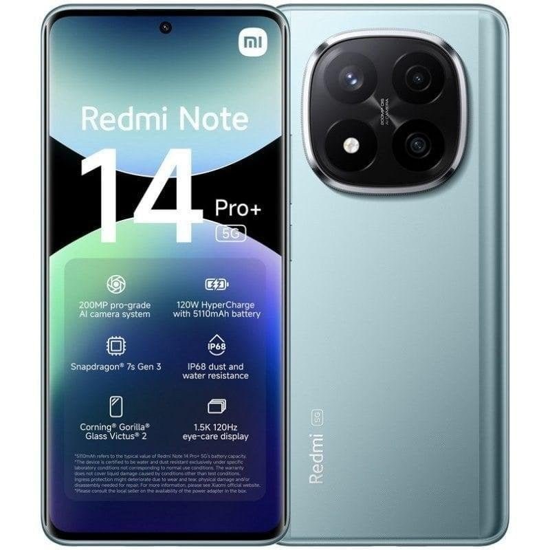 Xiaomi REDMI Note 14 Pro Plus 5G 8 Go 256 Go 6.67" Bleu Givré