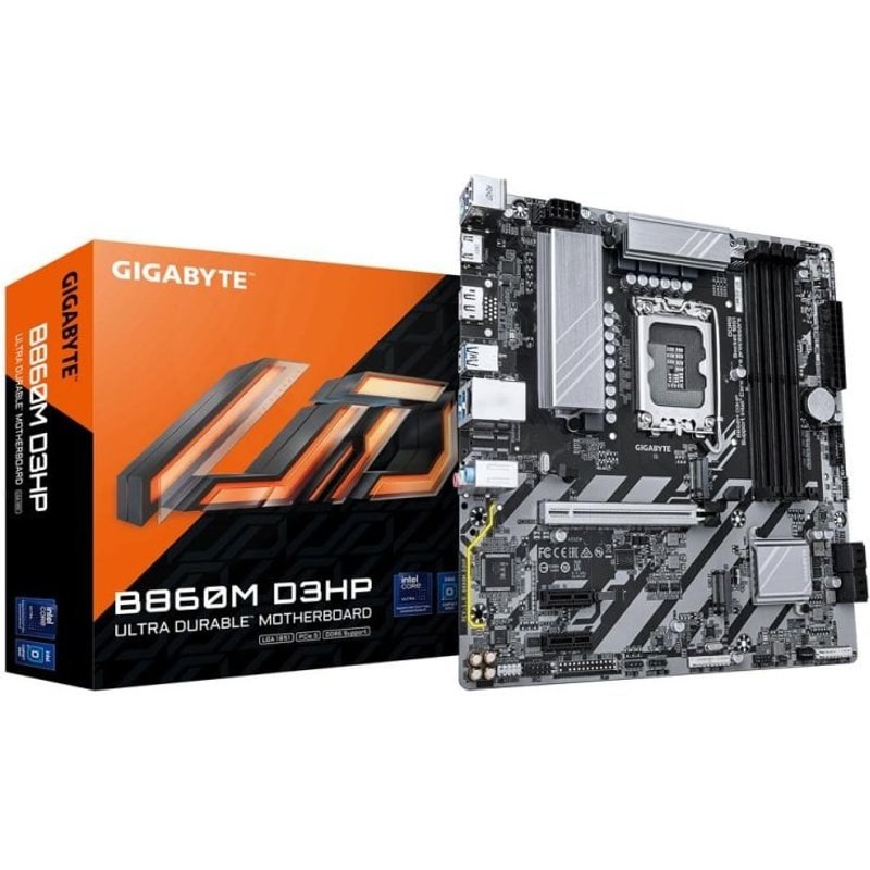 Carte mère Gigabyte B860M D3HP Intel B860 LGA 1851 DDR5 Micro-ATX PCIe 4.0 RAID