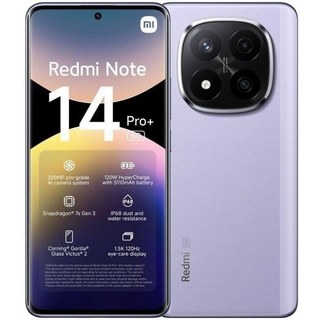 Xiaomi REDMI Note 14 Pro Plus 5G 8 Go 256 Go 6.67" Violette Lavande