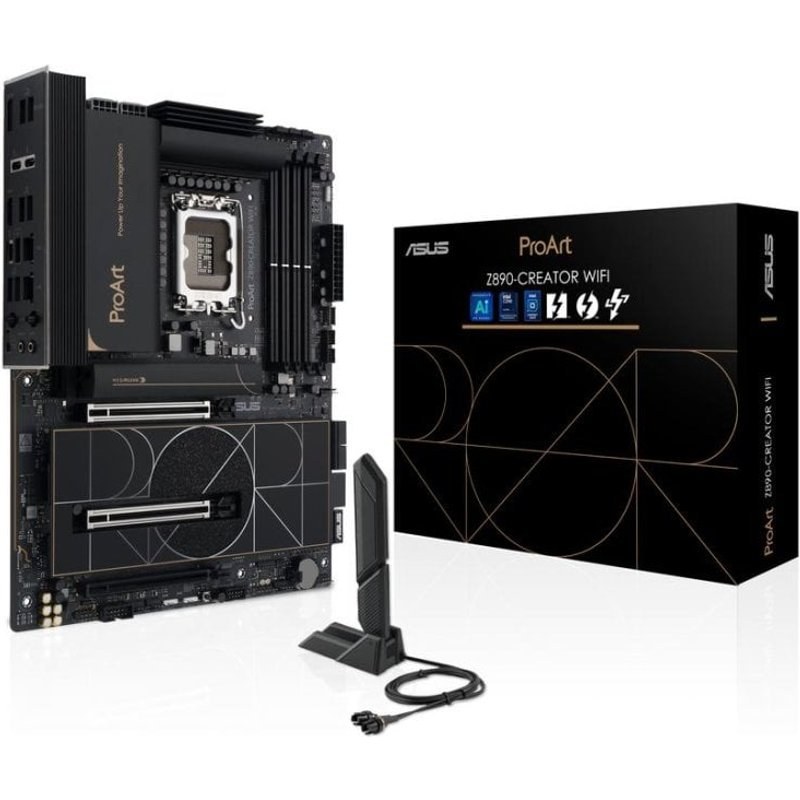 Carte mère ASUS PROART Z890-CREATOR Wi-Fi Intel Z890 LGA1851 DDR5 ATX Wi-Fi 7 Thunderbolt 5