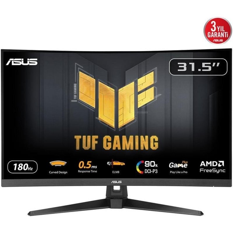 Écran PC ASUS TUF Gaming VG32WQ3B 31,5" Quad HD 180 Hz VA Courbé HDR10 1MS