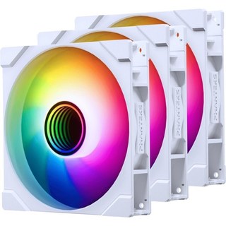 Pack inversé Phanteks M25-140 GEN2 D-RGB PWM Triple ventilateur supplémentaire 140 mm Blanc