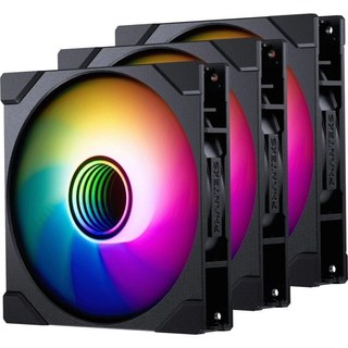 Pack inversé Phanteks M25-140 GEN2 D-RGB PWM Triple ventilateur supplémentaire 140 mm Noir