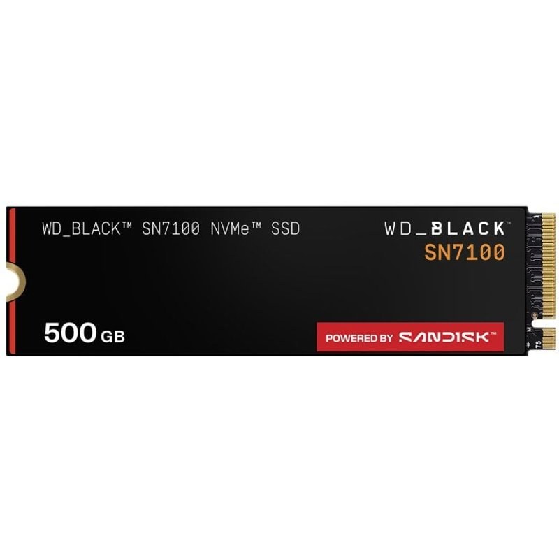 SanDisk Disque SSD WD BLACK SN7100 500 Go 6 800 Mo/s NVMe PCIe 4.0 M.2 GEN4 TLC 3D NAND