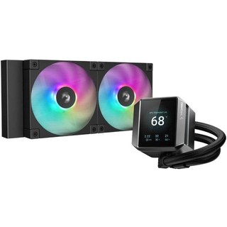 Refroidissement liquide DeepCool Mystique 240 ARGB 2 ventilateurs 240 mm LCD écran
