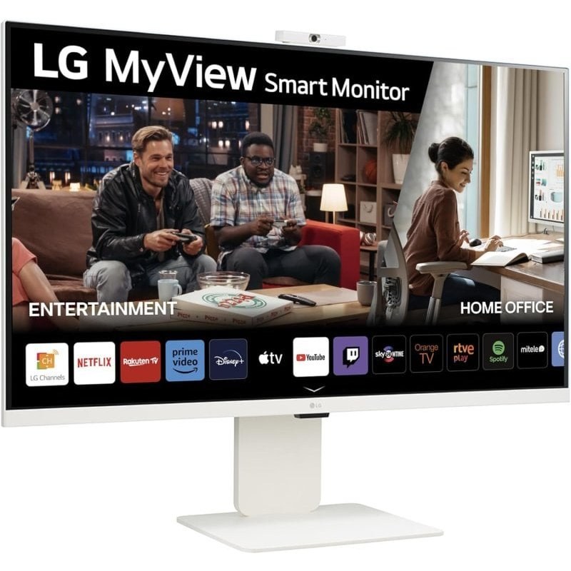 Moniteur intelligent LG MyView 32SR85U-W 31,5" LED IPS UltraHD 4K Haut-parleurs réglables en hauteur USB-C Webcam