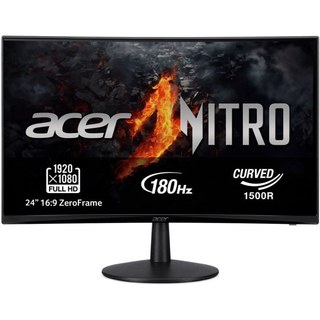 Haut-parleurs incurvés haut de gamme Acer NITRO ED240QS3BMIIPX 23,6" LED VA FullHD 180 Hz FreeSync