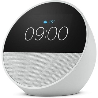 Haut-parleurs Amazon Echo Spot Blanc avec Alexa, Wi-Fi, 2,1W, écran tactile