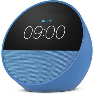 Haut-parleurs Amazon Echo Spot Bleu avec Alexa et écran tactile 2,1W