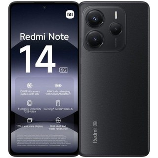 Xiaomi REDMI Note 14 5G 6 Go 128 Go 6.67" Noir