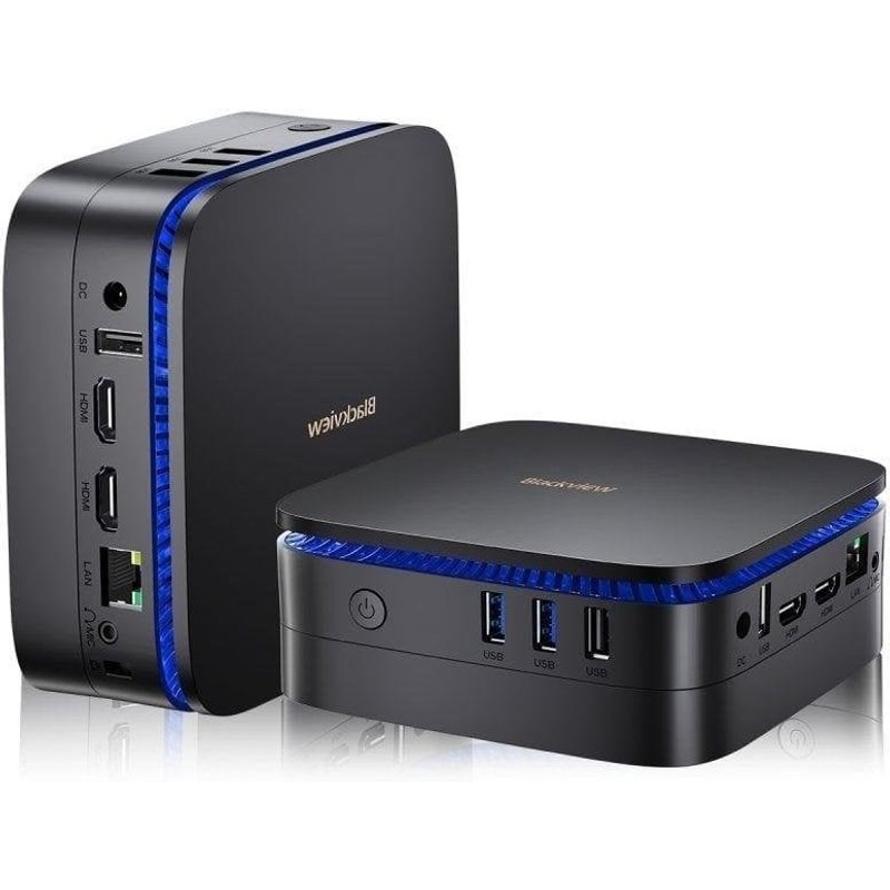 Mini PC Blackview MP60 Intel Celeron N150/16 Go/512 Go SSD/UHD Graphics/Windows 11 Pro Noir