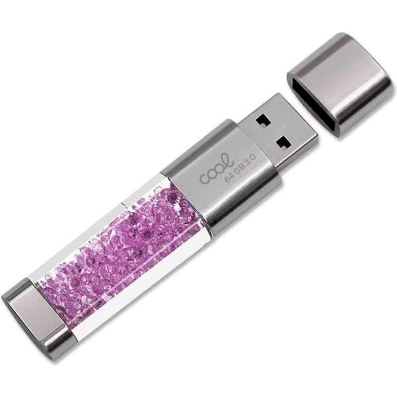 Clé USB 3.0 Cool Crystal 64 Go Rose