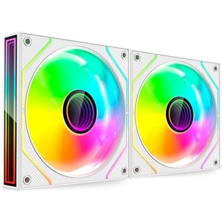 Kit Mars Gaming MF-3DPROX2 : 2 ventilateurs PWM FDB 120 mm Argb Triple Infinity Mirror 360°